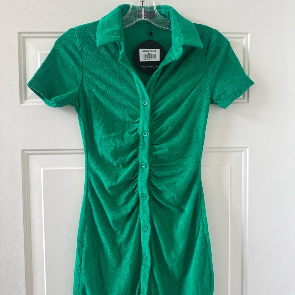 White Fox Boutique Emerald Mini Dress